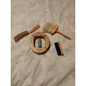 Vintage Wooden 4-Way Hat Stretcher Adjustable Hat Block and Brush Accessories
